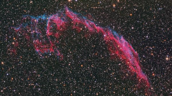 The Eastern Veil Nebula part of the Cygnus Loop