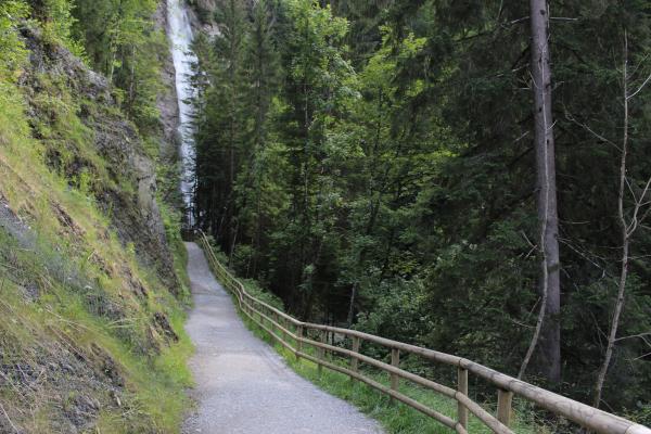 The road to waterfall