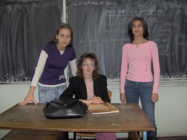 The students with the teacher