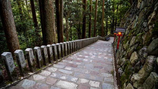 The way to Mt Kurama