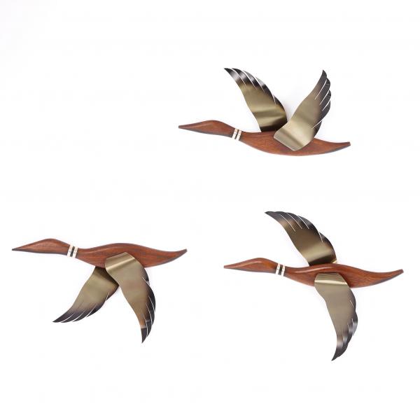 Three flying geese