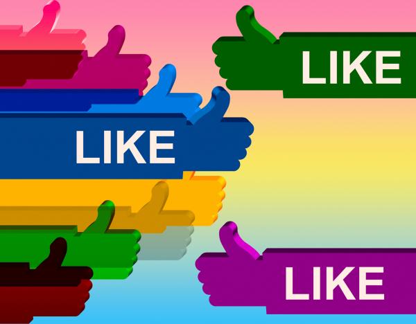 Thumbs Up Means Social Media And Approval