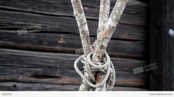 Tied wooden sticks