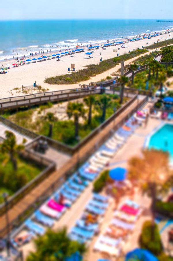 Tilt-shift Beach