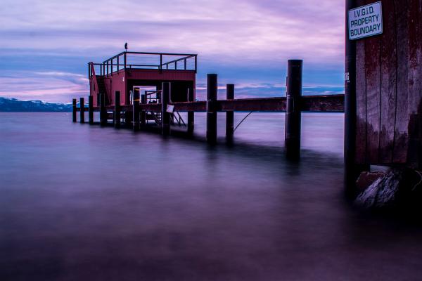 Time-lapsed Photography of Body Water With Red Stall