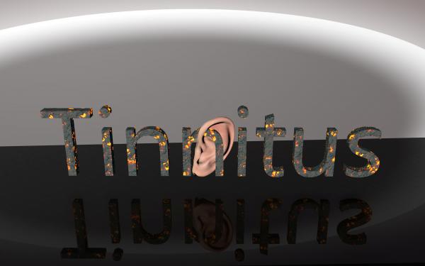Tinnitus - Ear Pain 3D Text