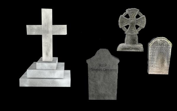 Tombstones Set - Isolated
