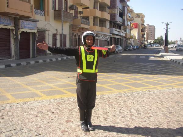 Traffic policeman in Egypt