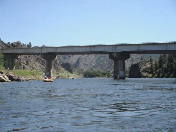 Train bridge on the Mighty Missouri