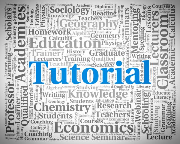 Tutorial Word Indicates Online Tutorials And College