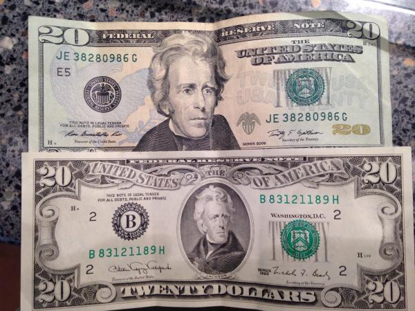 Twenty dollar bill