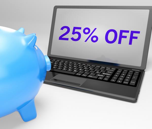 Twenty-Five Percent Off On Notebook Shows Price Bonus