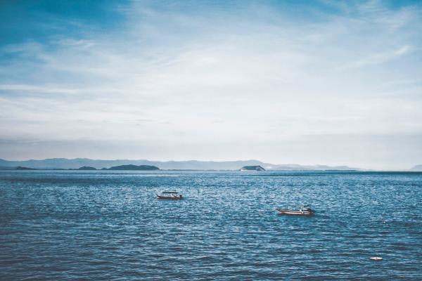 Two Boats in Ocean