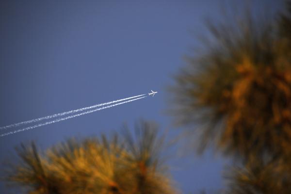 Ultra High Flyover at Dusk