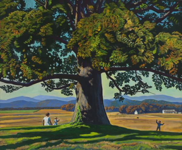 Under a tree