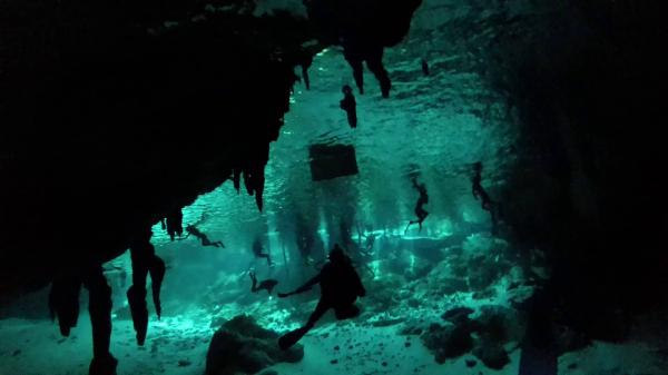 Underwater cave