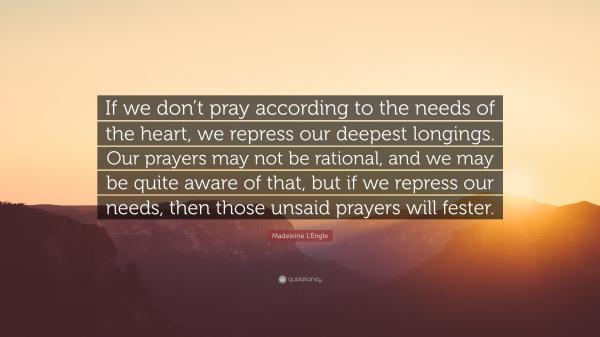 Unsaid prayers