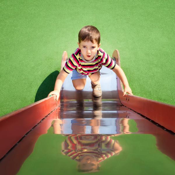 Up the slide