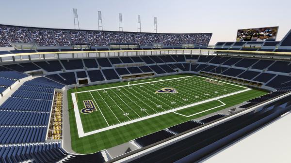 Vacant Football Stadium