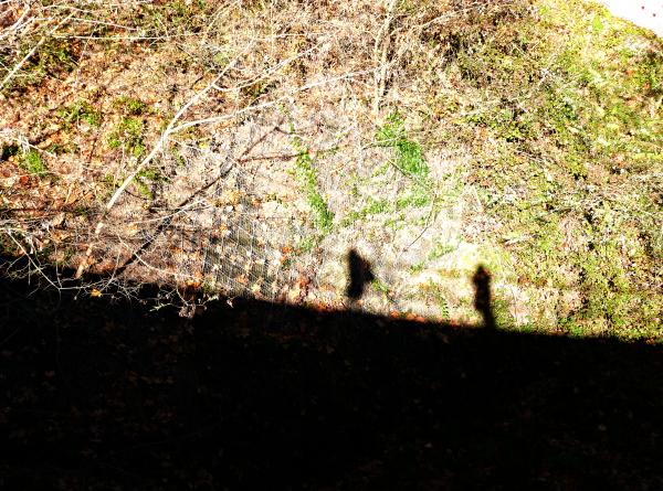 Vallvidrera village: Two explorers