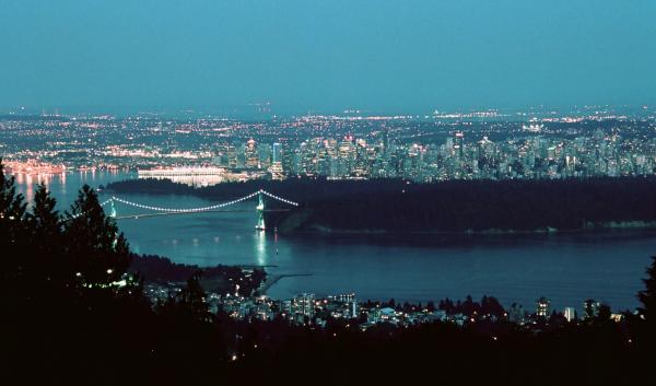 Vancouver Skyline, Night