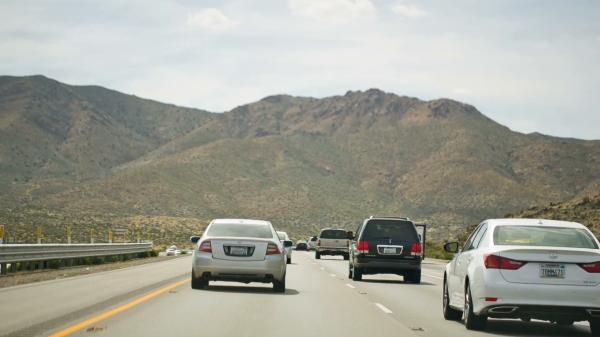 Vehicles on road