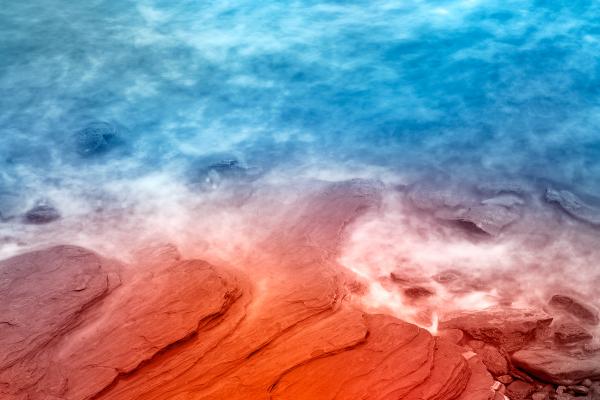 Vibrant Abstract Sandstone Coast
