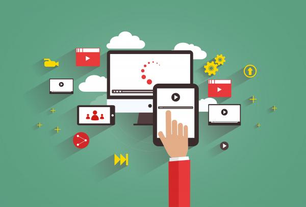 Video sharing concept - Uploading videos to the Internet