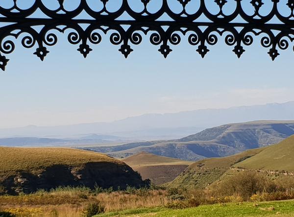 View of landscape with mountains