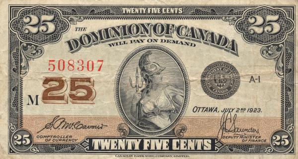 Vintage Banknote - Dominion of Canada