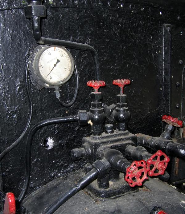Vintage Pressure Gauge and Valves