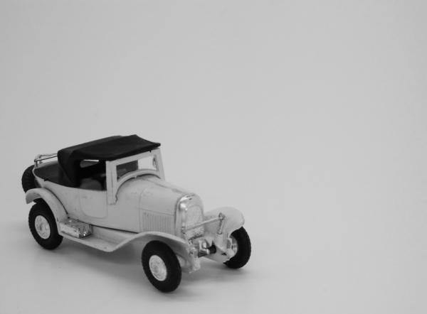 Vintage Toy Automobile - Black and White
