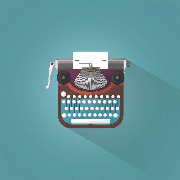 Vintage Typewriter - Illustration