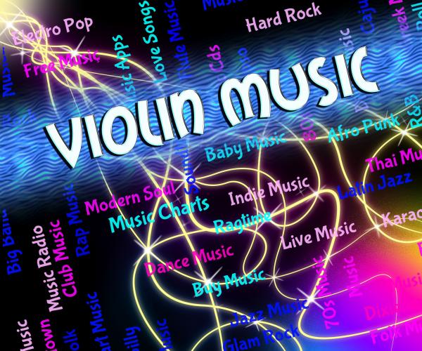 Violin Music Means Sound Track And Audio