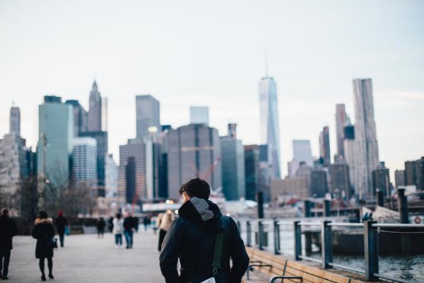Walk towards the city