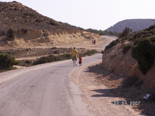 Walking around in the desert