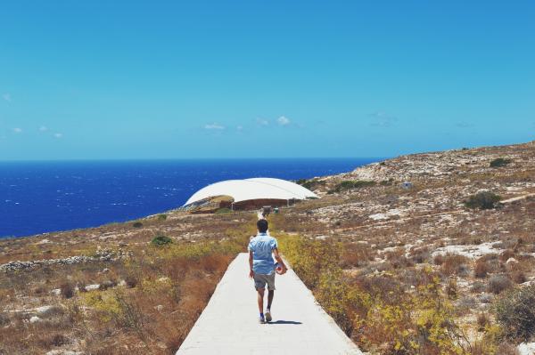 Walking to the Deep Blue Sea