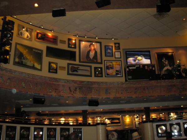 Wall at the hardrock cafe