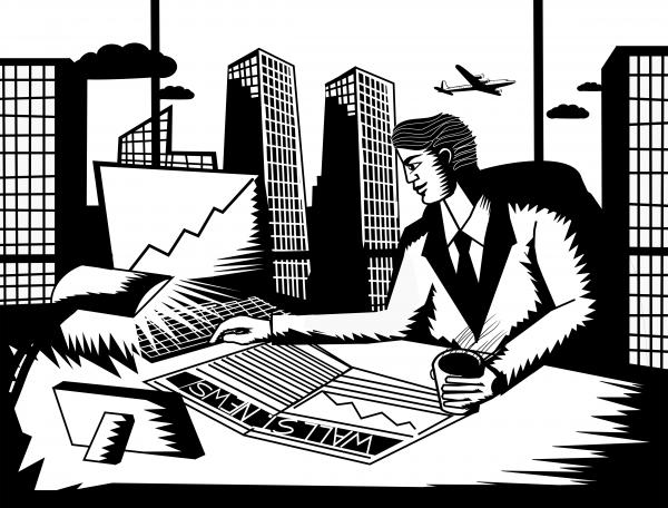 Wall Street Businessman - Retro styled looks