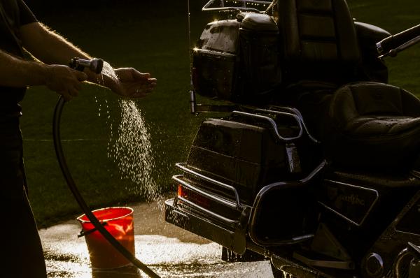 Wash The Motorcycle