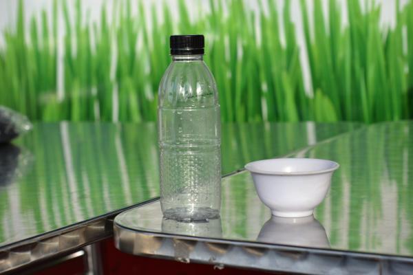 Water Bottle and A Bowl