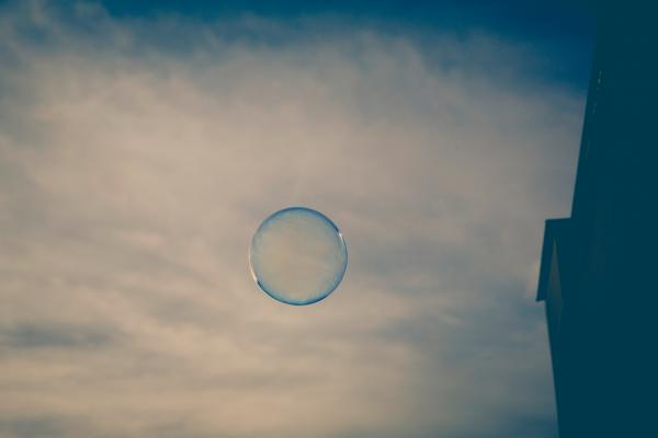 Water Bubble on Air during Daytime
