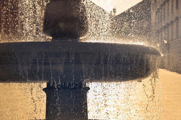 Water Dropping on Outdoor Water Fountain