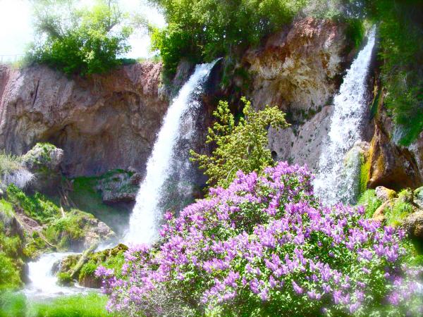 Waterfalls in the Mountains