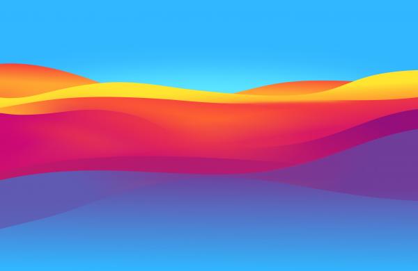 Wavy Colorful Background - Abstract Pattern