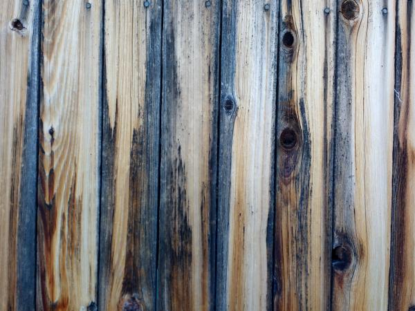 Weathered wood slats
