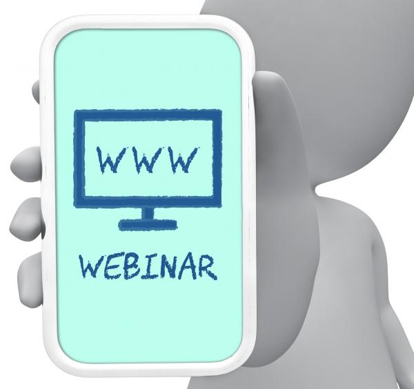 Webinar Online Means Internet Skills 3d Rendering