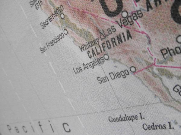 West Coast USA Map