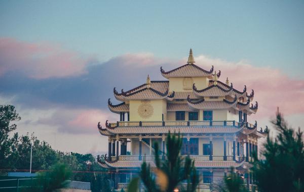 White and Beige Temple