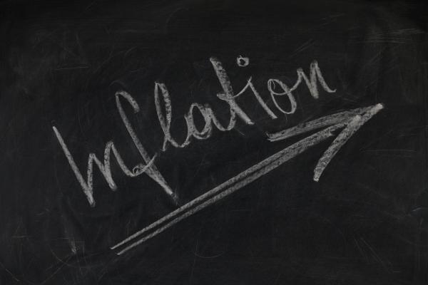 White and Black Inflation Chalk Board Writing